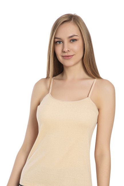 Bross - 1248 %100 Cotton Strappy Ladies Undershirt