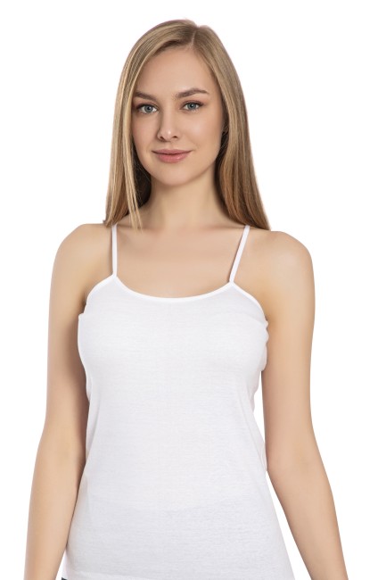 Bross - 1248 100% Cotton Strappy Women's Undershirt
