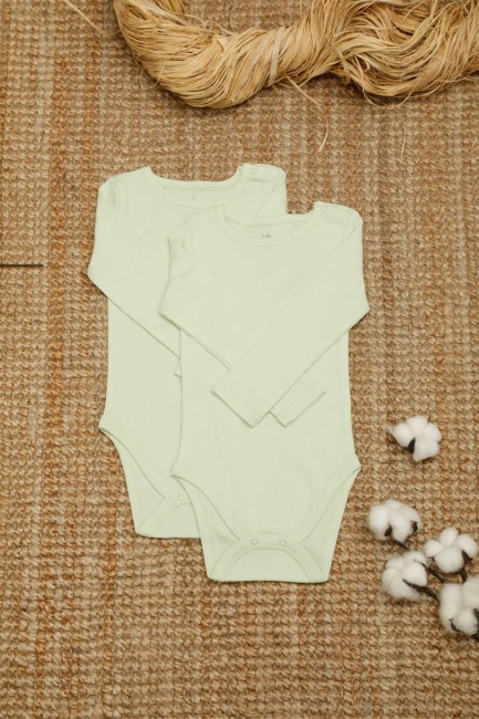 Bross - 2-pack Organic Cotton Baby Long Sleeve Body