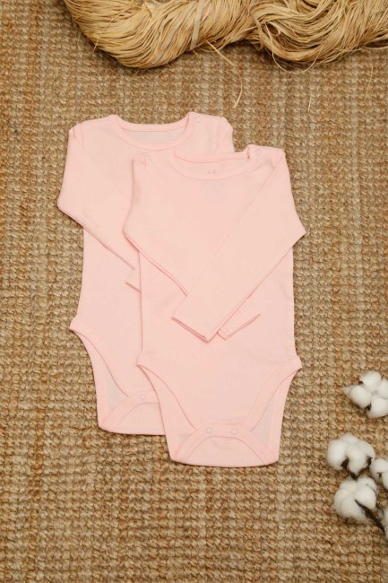 2-pack Organic Cotton Baby Long Sleeve Body - Thumbnail