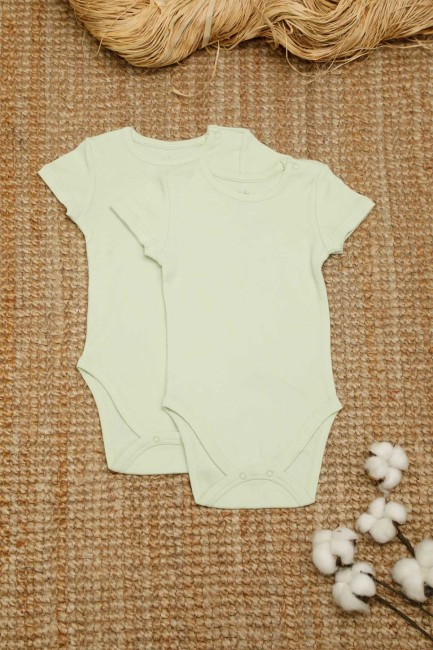 Bross - 2-pack Organic Cotton Baby Short Sleeve Body