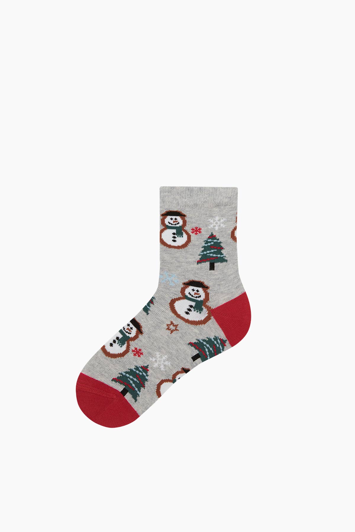 Bross - 2-Pack Snow Man Patterned Father-Boy Socks