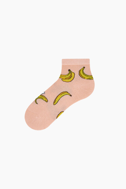 Bross 2'li Meyve Desenli Patik Kadın Çorabı - Thumbnail