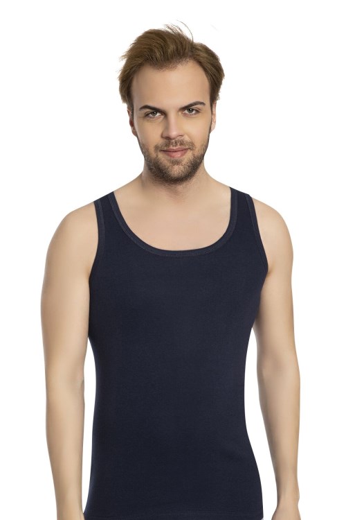 Bross 1008 %100 Pamuk Lacivert Erkek Atlet Lacivert