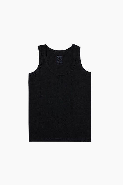 Bross 2040 Likralı Çocuk Atlet Siyah