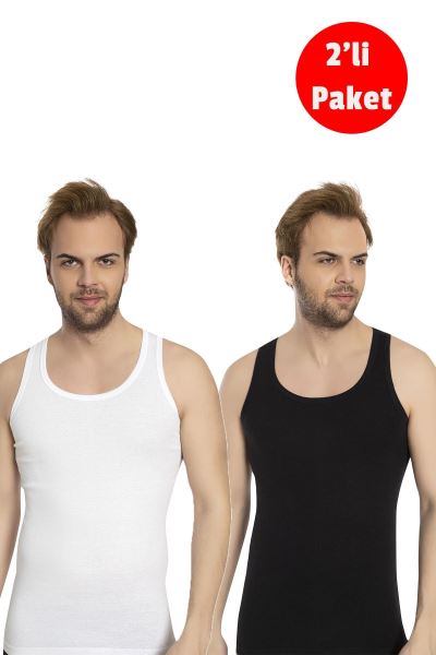 Erkek %100 Pamuk 2li Atlet 1008 Asorti Asorti