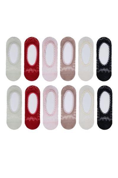 Tulip Renkli Çocuk 12li File Çorap Asorti