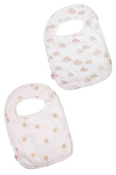 Bebek 2li Mama Önlüğü İçi Havlu %100 Pamuk Ekru