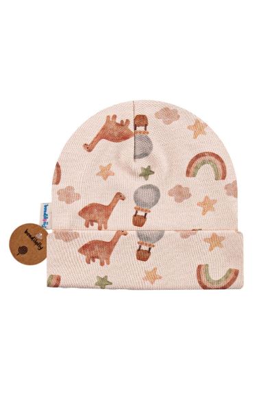Bebek Şapka 4lü Pamuklu İnterlok Kahve