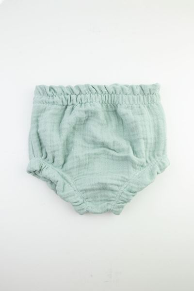Bebek Müslin Külot Şort %100 Pamuk Mint