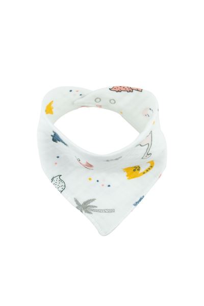 Bebek Müslin Önlük 4 Katlı %100 Pamuk Sarı