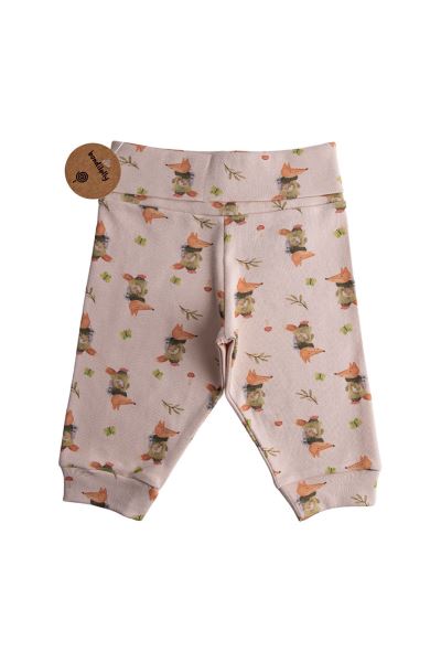 Bebek Tilki Desenli Alt Eşofman Pamuklu İnterlok Yeşil