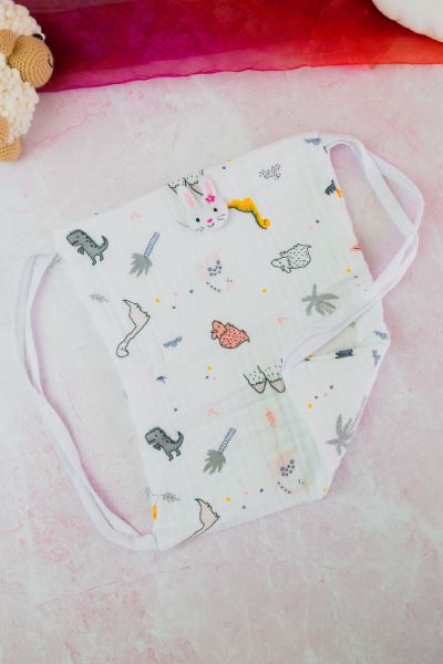 Müslin Bebek Sırt Çantası %100 Pamuk Sarı