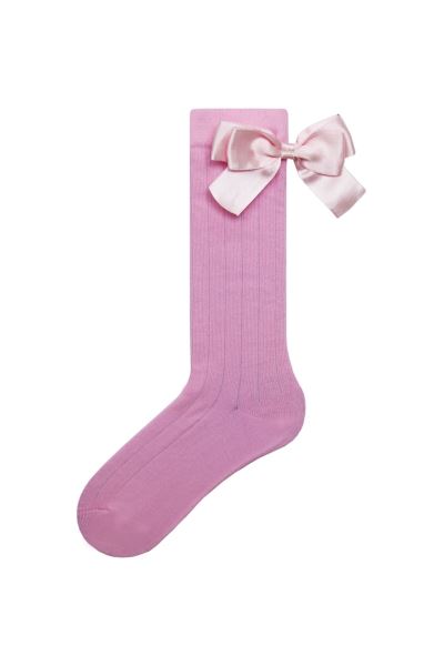 Bross Fiyonk Pembe Çocuk Dizaltı Çorap Pembe