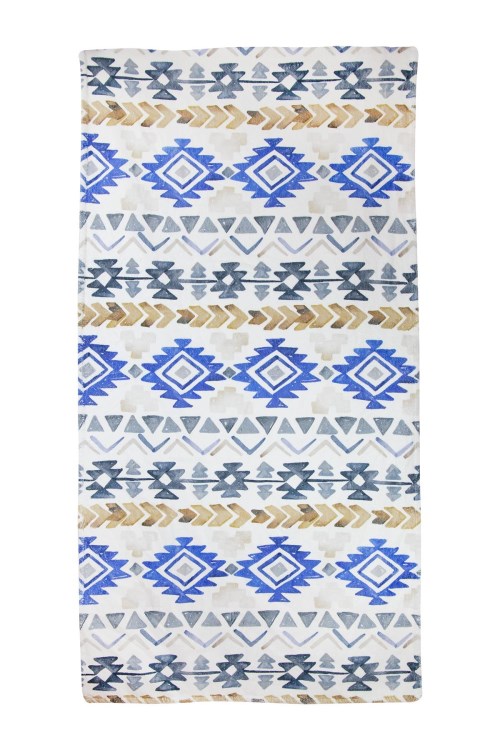 Bross Desenli Plaj Havlusu 75x150 Ekru