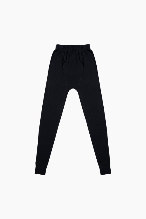 2272 %100 Pamuk Çocuk Alt İçlik Siyah