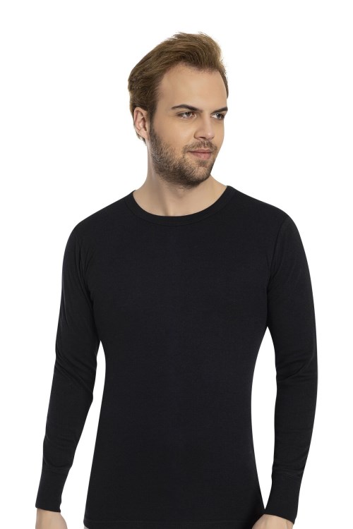 Bross 1028 %100 Pamuk Erkek Body/üst İçlik Siyah Siyah
