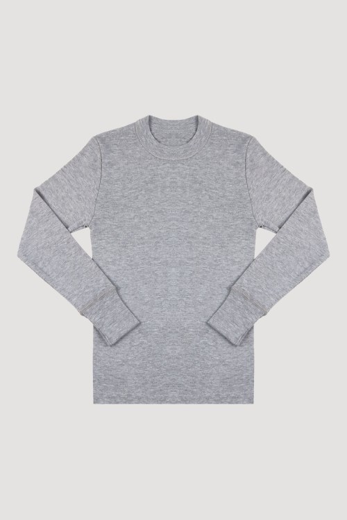 Bross 1038 %100 Pamuk Çocuk Body/içlik Gri Grimelanj