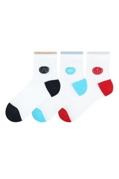 Koncu Sim Detaylı Denizci 3lü Kadın Kısakonç Asorti