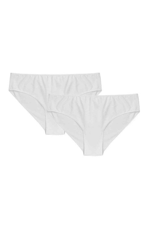 Bross 2 Li Paket Pamuk Kadın Külot Beyaz 1220 Beyaz