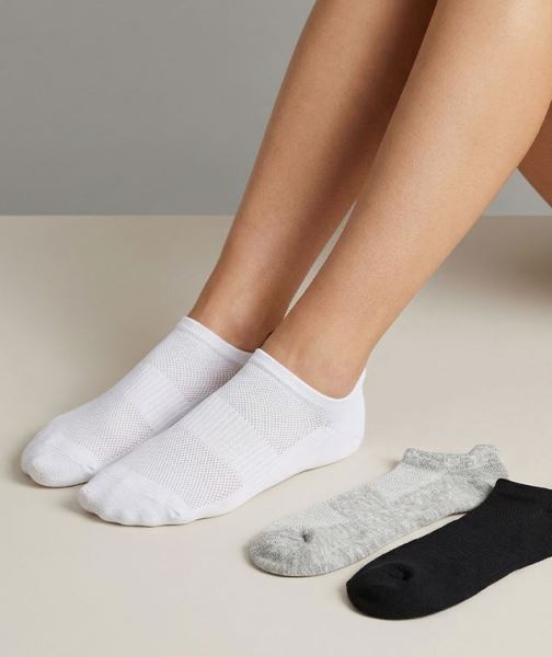 3d Kadın 3lü Patik Çorap Asorti