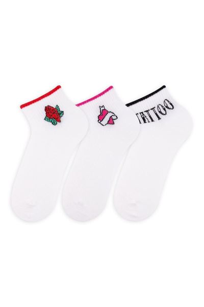 Dövme Desenli Kadın 3lü Steo Asorti