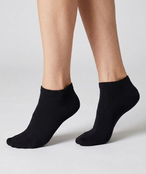 Kadın 3lü Siyah Havlu Patik Çorap Siyah