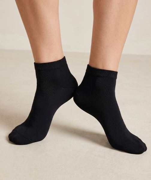 Kadın Düz 3lü Siyah Patik Çorap Siyah