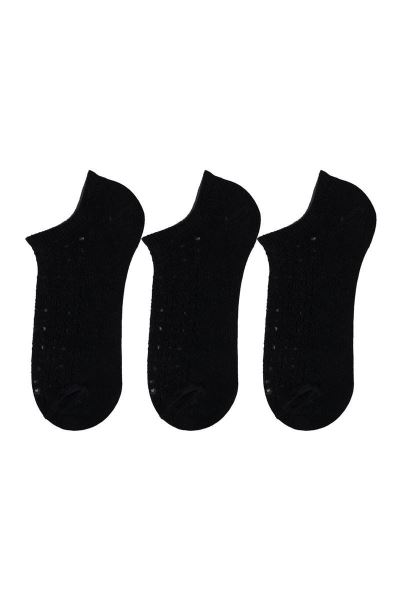 File Kadın Sneaker 3lü Çorap Siyah Siyah