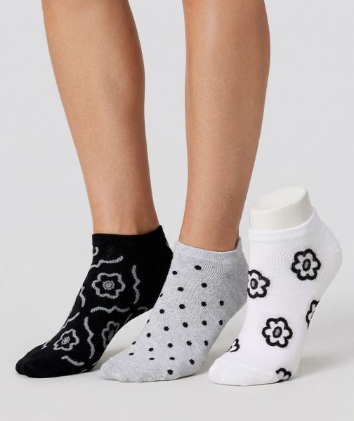 Motifı Kadın 3lü Sneaker Çorap Asorti