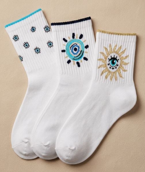 Güneş, Göz, Kadın, 3lü Kadın Spor Soket Asorti