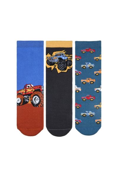 Kamyonhavlu 3lü Erkek Çocuk Soket Asorti