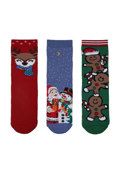 Kurbiye Adam Havlu 3lü Kız Çocuk Soket Asorti