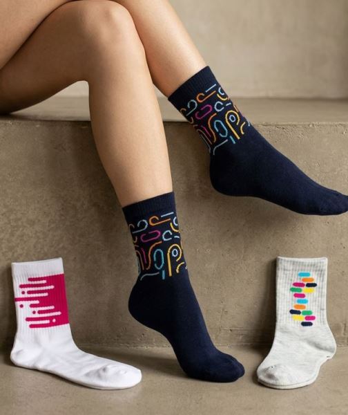 Renky Kadın 3lü Soket  Asorti