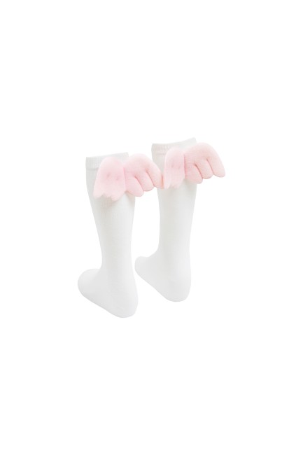 Angel Winged Knee High Kids Socks - Thumbnail