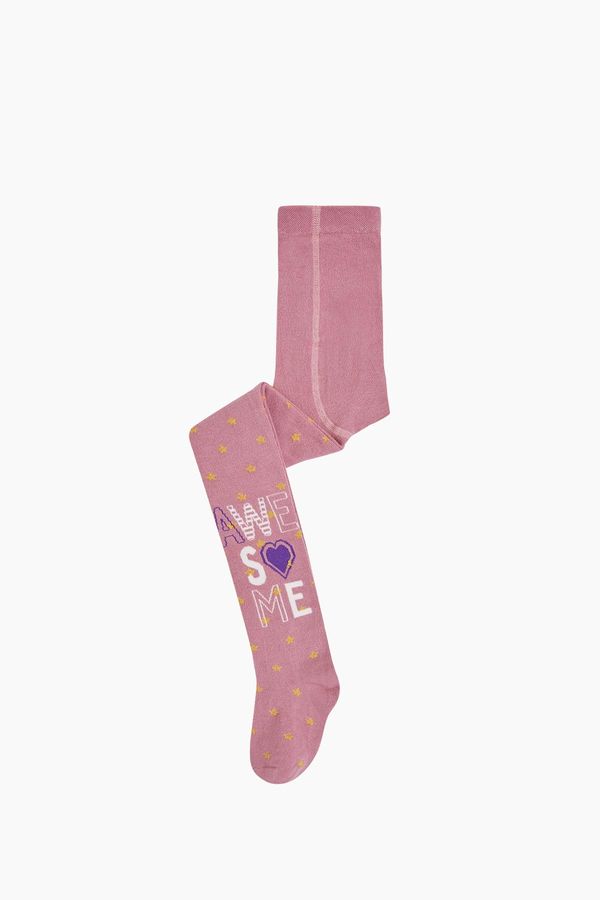 Bross Awesome Yazılı Yıldız Desenli Çocuk Külotlu Çorap
