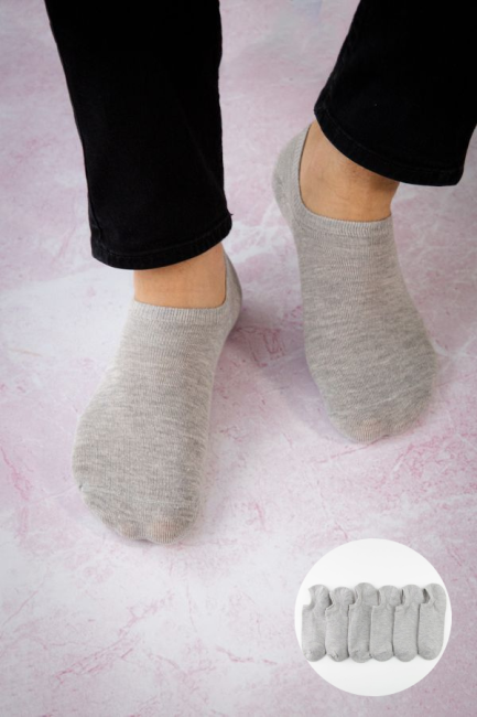 Bross 6-Pack Basic Men's Sneaker Socks - Thumbnail
