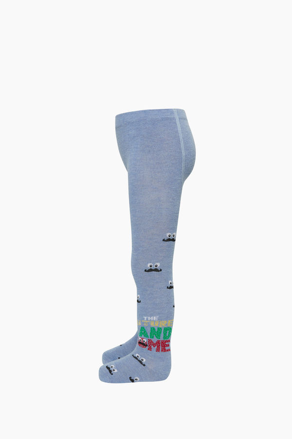 Bross Bıyık Desenli Çocuk Külotlu Çorap