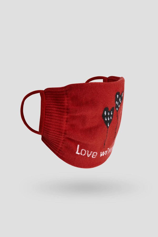 Bross 2-Love With You Valentine's Day Adult Socks and Sock Mask Combination