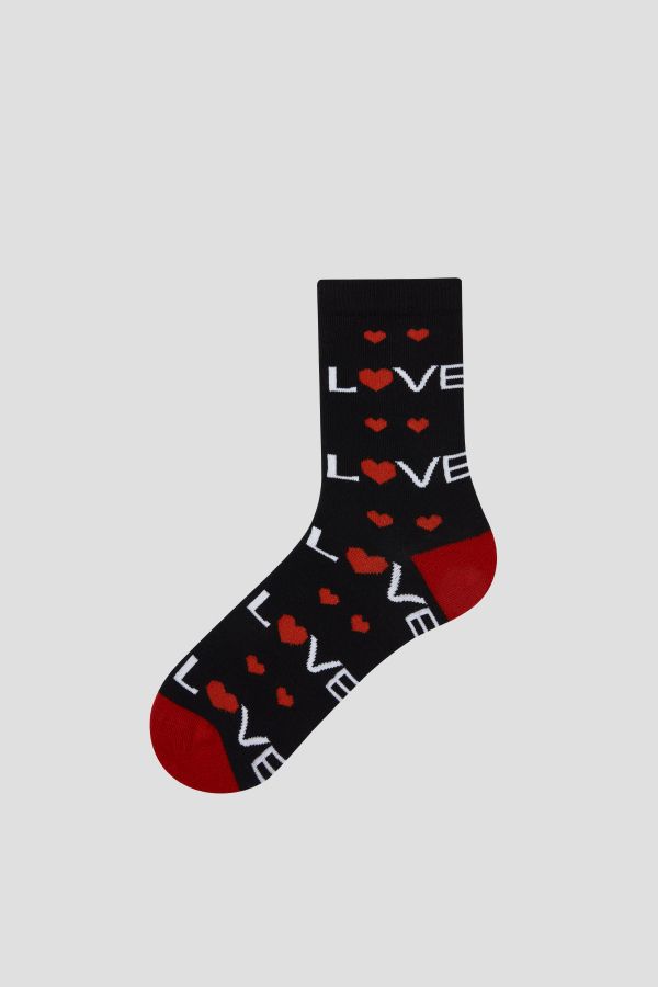 Bross 2 li Love Sevgililer Günü Yetişkin Çorap ve 