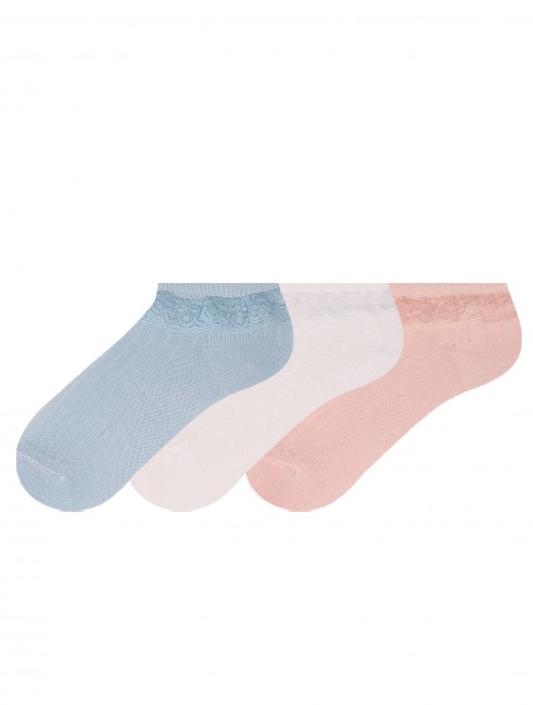 Bross - Bross 3-Pack Lace Accessory Baby Socks