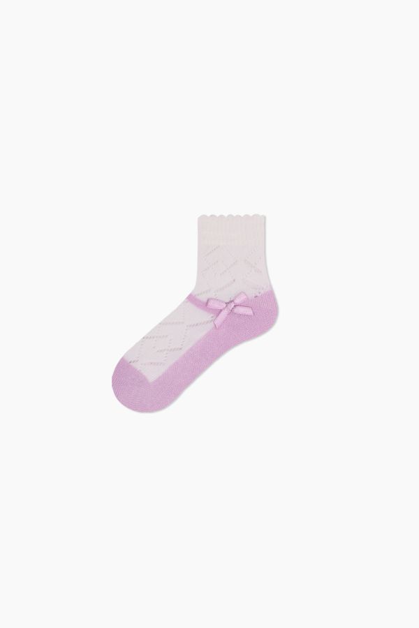 Bross 3-Pack Nett Baby Socks with Ribbon Accessory