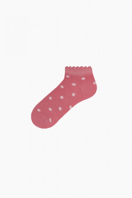 Bross 3-Piece Red Fruit Patterned Booties Baby Socks - Thumbnail