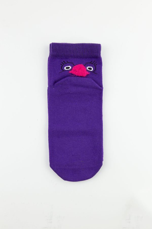Bross 3D Kuş Desenli Renkli Çocuk Patik Çorap