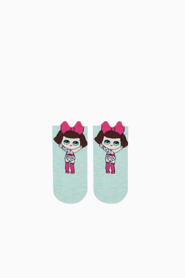 Bross 3 lü 3d Lol Desenli Patik Çocuk Çorabı