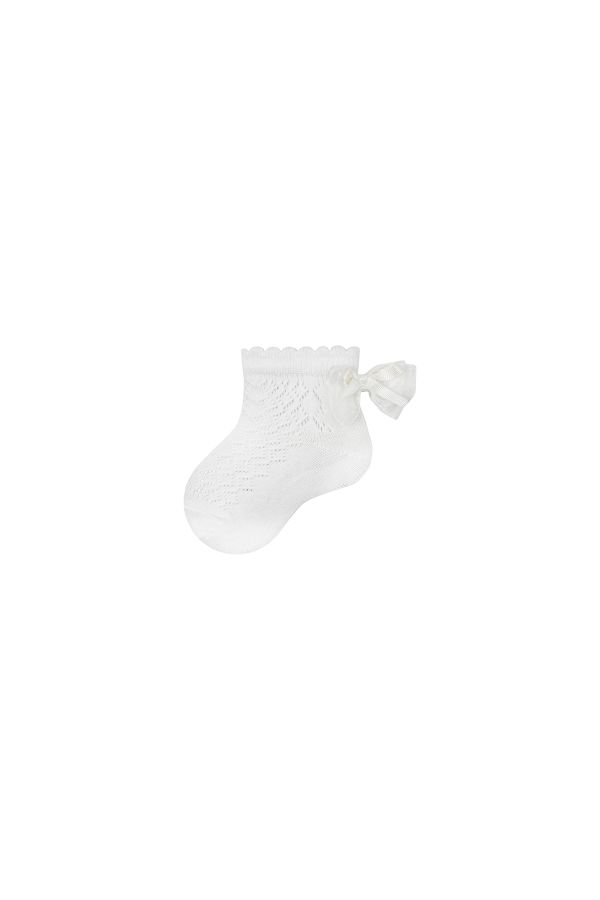 Bross 3lü Aksesuarlı File Patik Bebek Çorabı