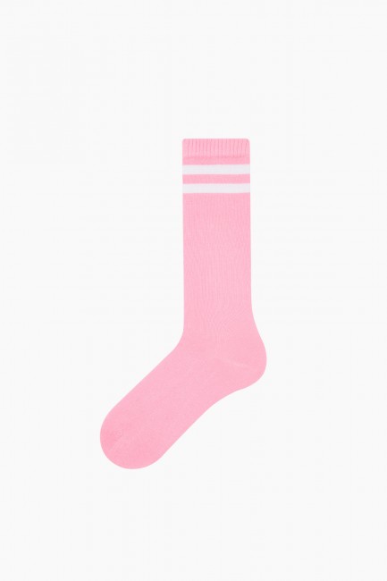 Bross 3lü Çemberli Renkli Kadın Dizaltı Çorap - Thumbnail