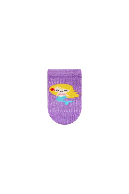 Bross 3lü Deniz Kızı Desenli Sneaker Bebek Çorabı - Thumbnail