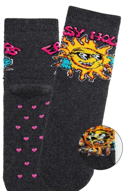 Bross 3lü Güneş Kaydırmaz Taban Havlu Çorap - Thumbnail
