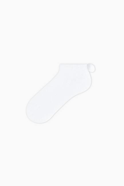 Bross 3 lü Havlu Ponponlu Patik Bebek Çorabı - Thumbnail